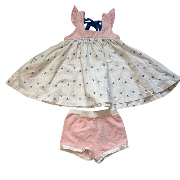 Omi Jo Well Dressed Wofl Oleander Floral Heart Tunic Set 12M